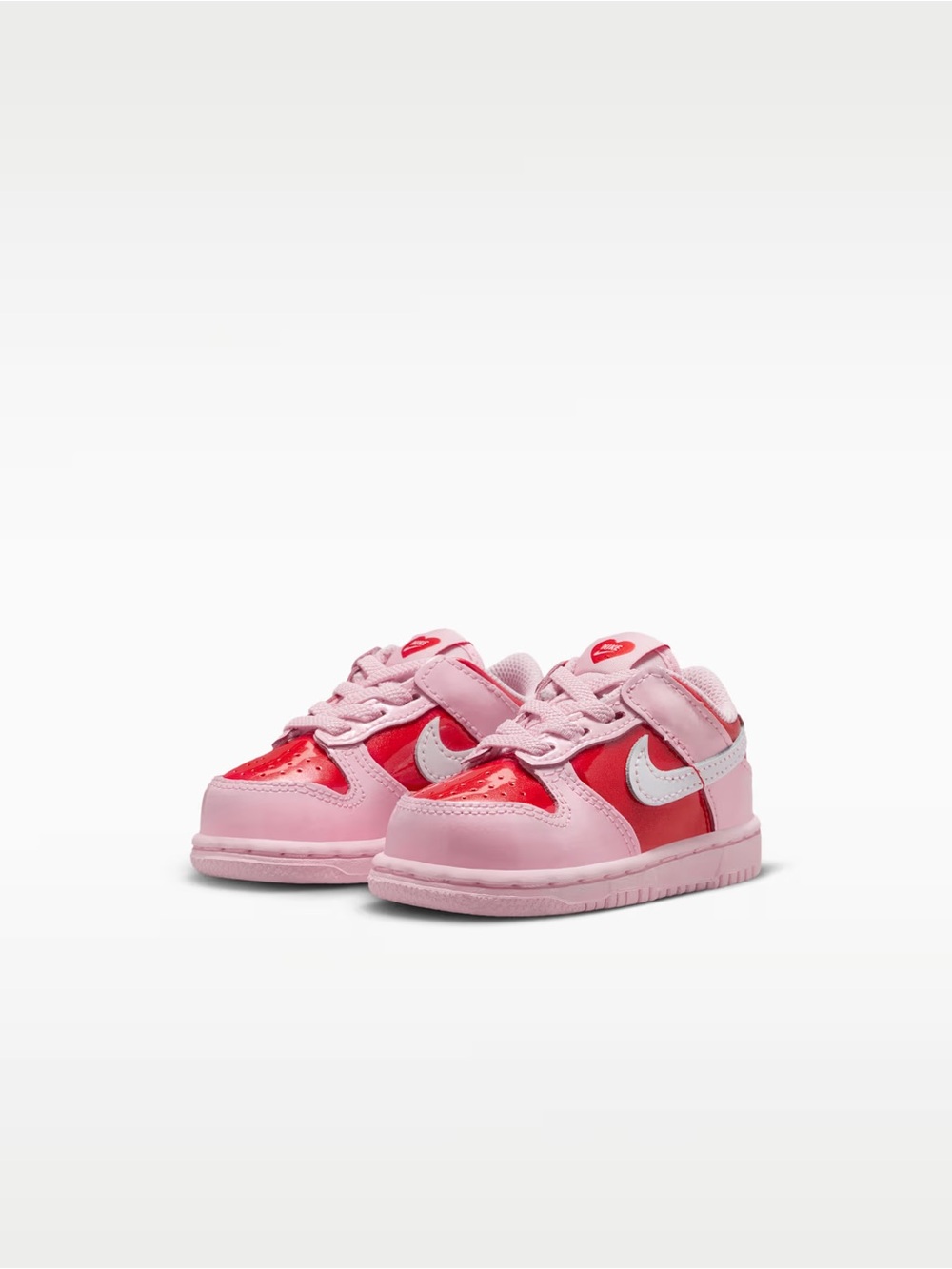 Nike Kids Pink and Red Nike Dunk Low